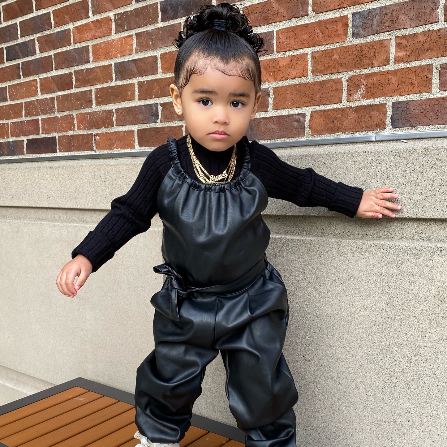 Kid's Diamond Cut Name Necklace