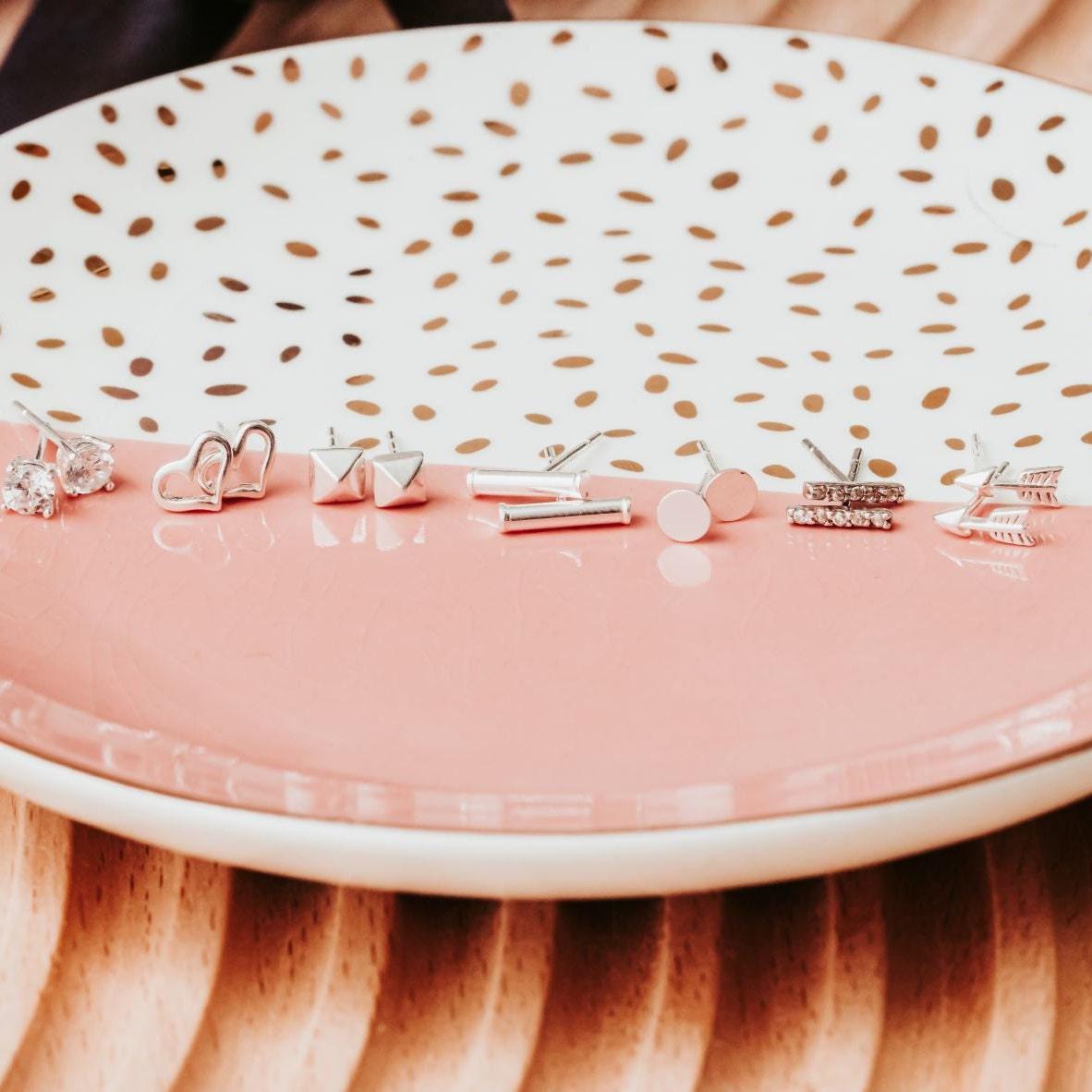 Silver Arrow Stud Earrings