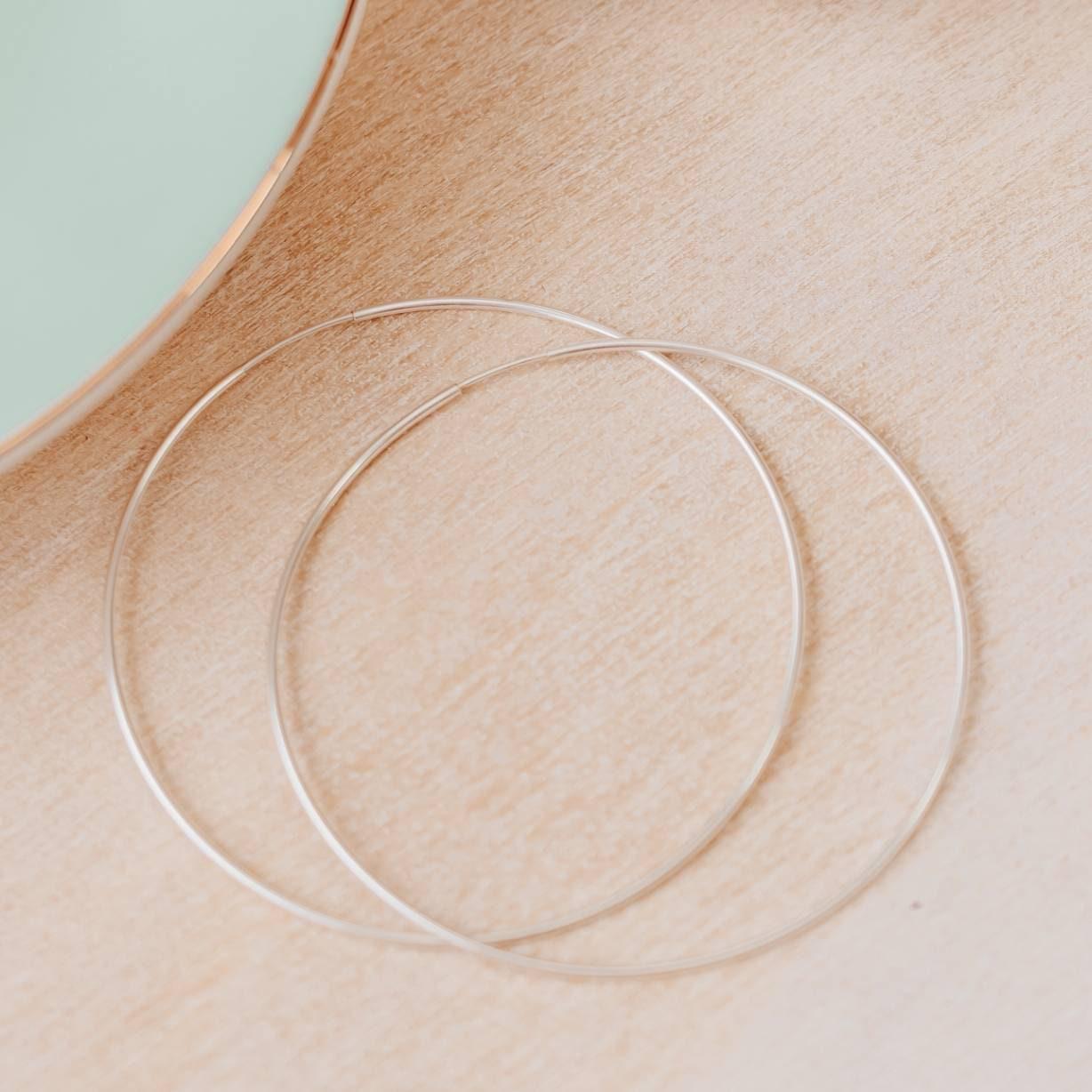 Silver Hoop Earrings