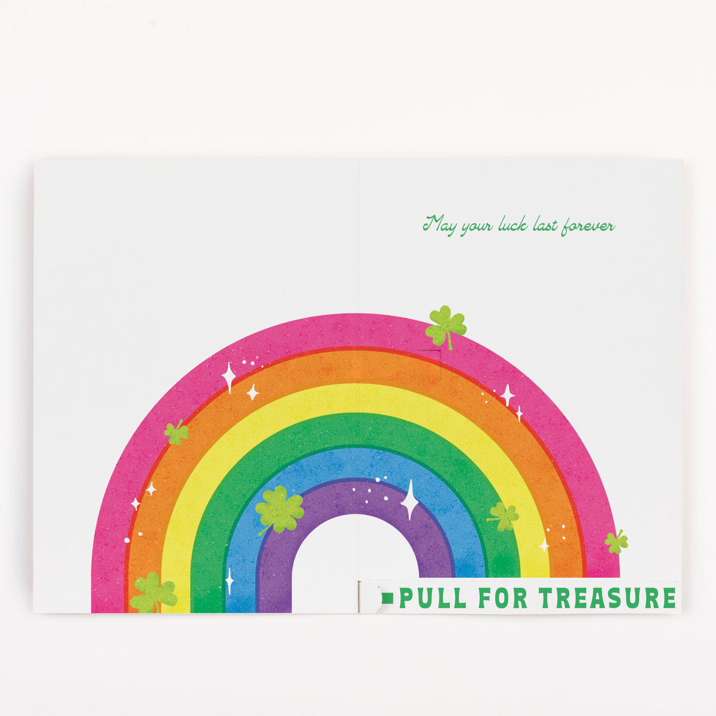 Endless Bagpipes St. Patricks Day Card with Glitter and Sticker Surprise