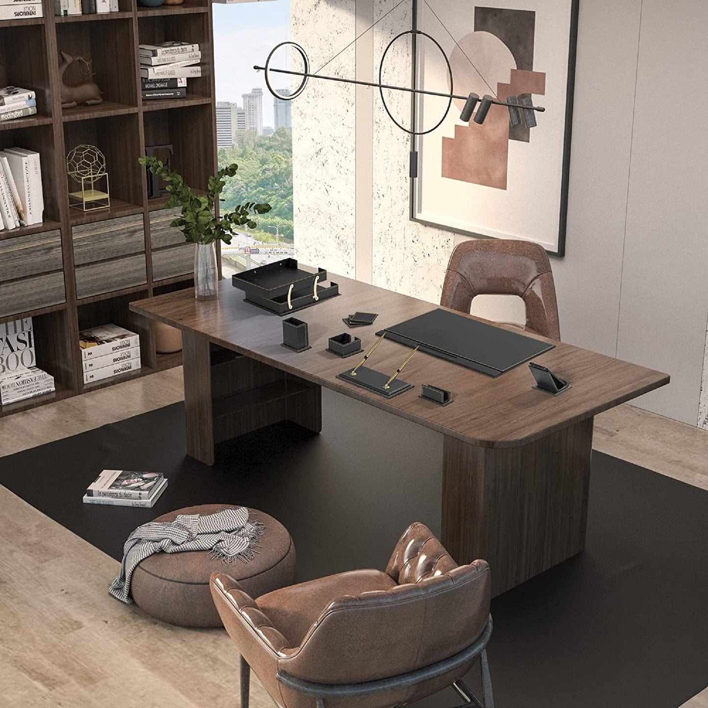 MOOG Classic Desk Organizer - Brown - 12 PCS