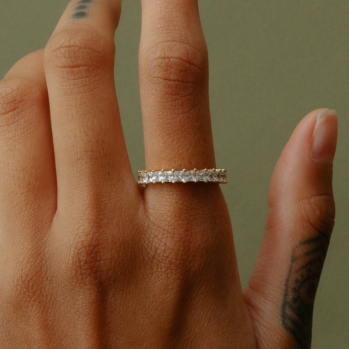 The Princess Cut Eternity Band