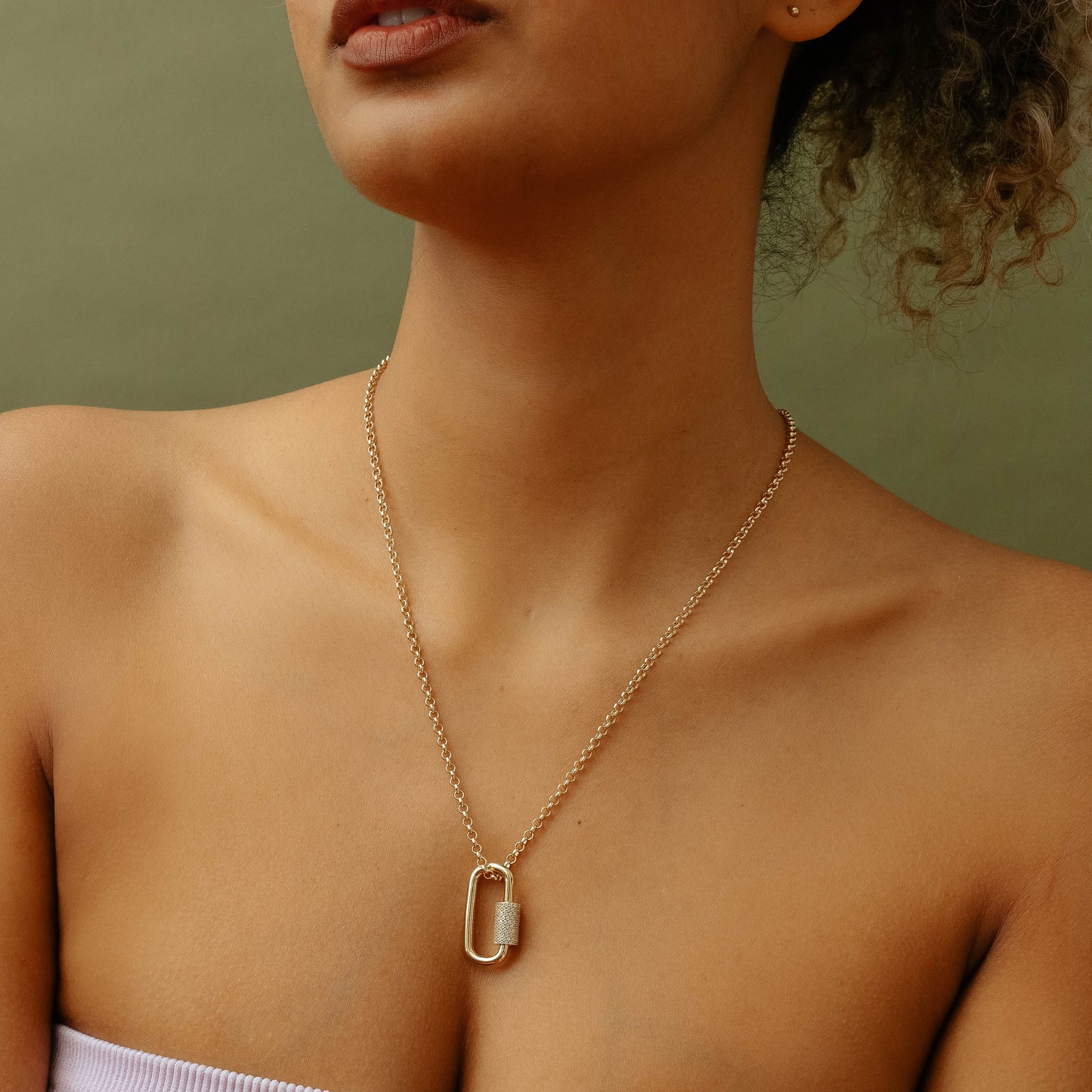 The Iced Screw Lock Pendant