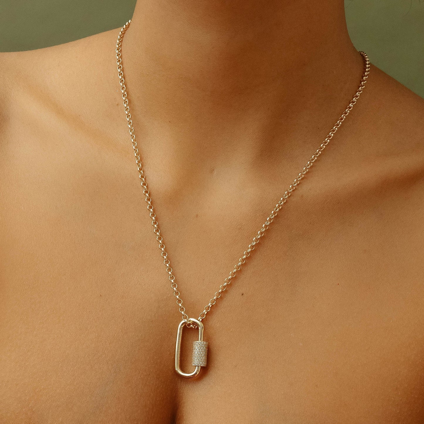 The Iced Screw Lock Pendant