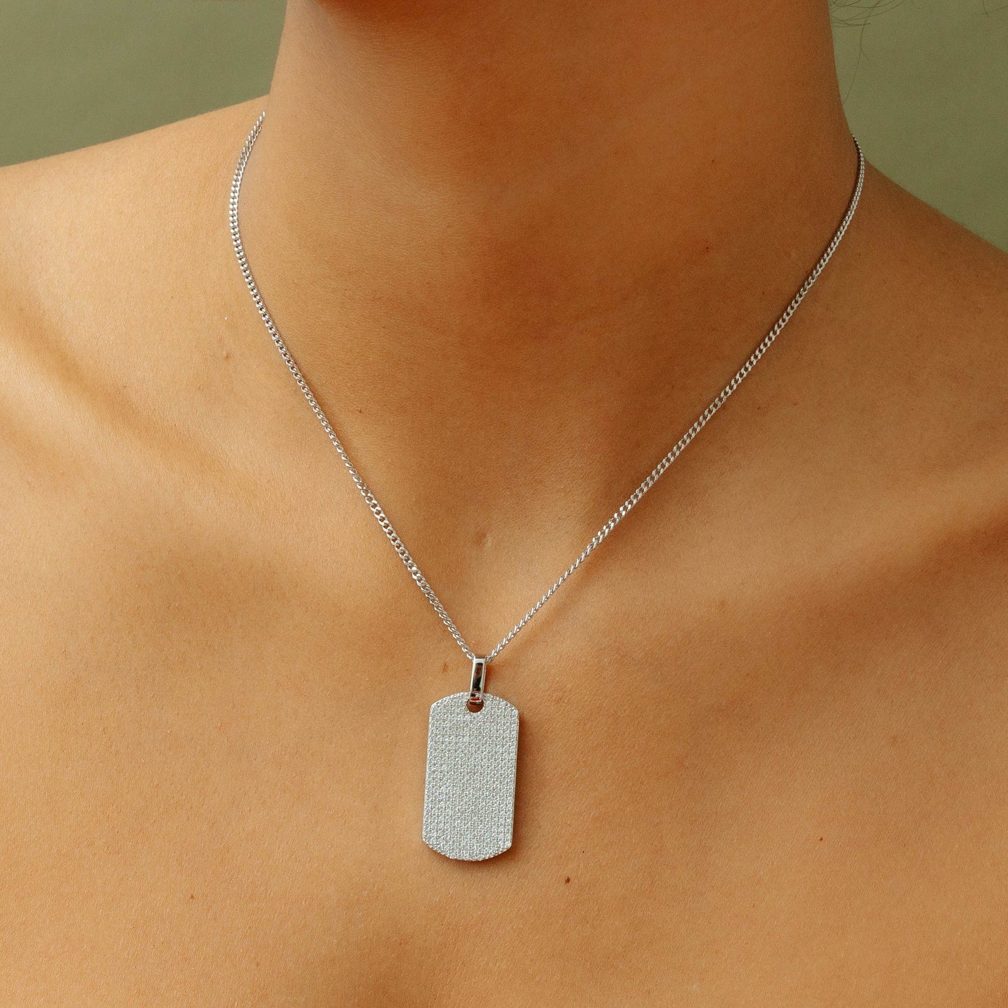 The Iced Dog Tag