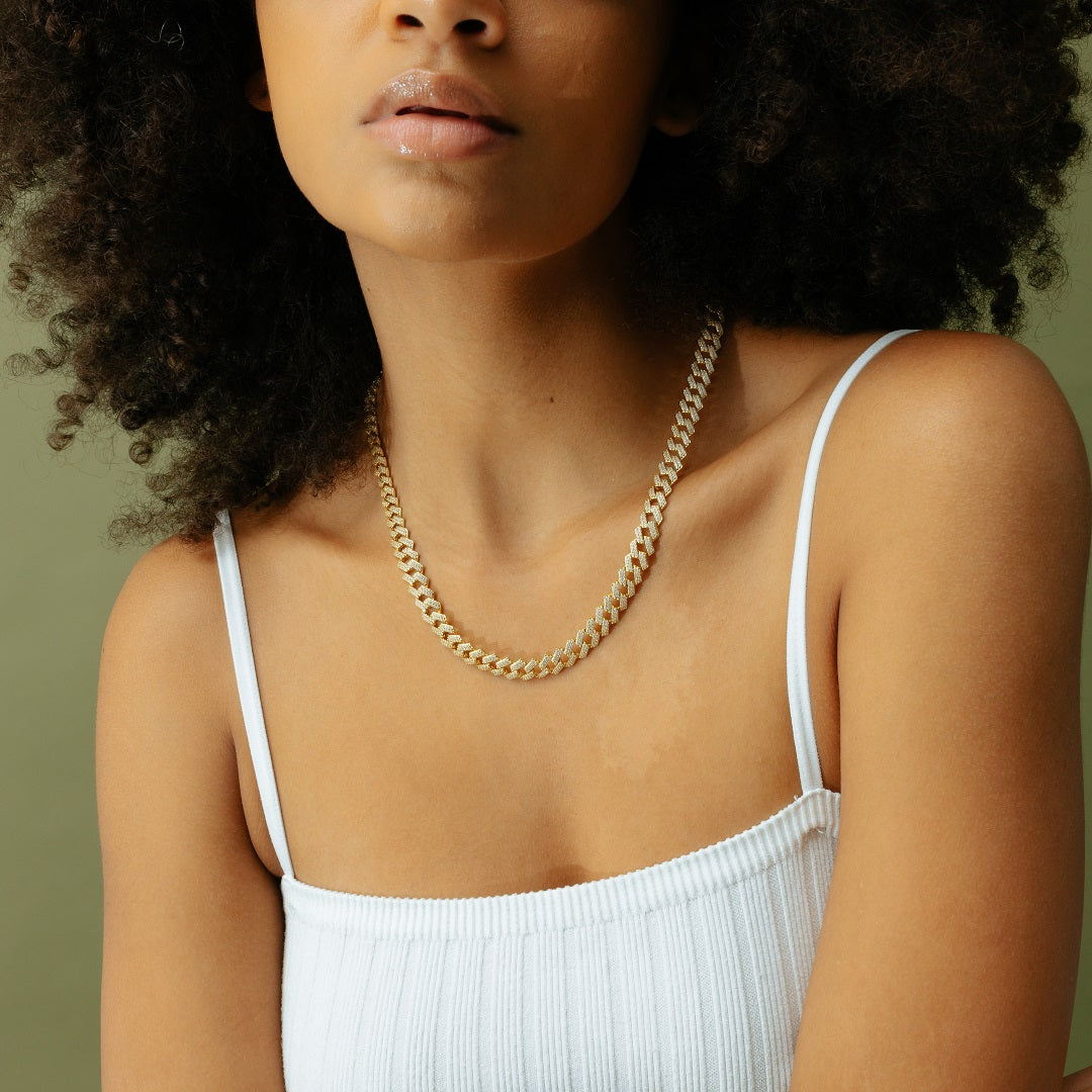 Iced Prong Cuban Chain x Bracelet