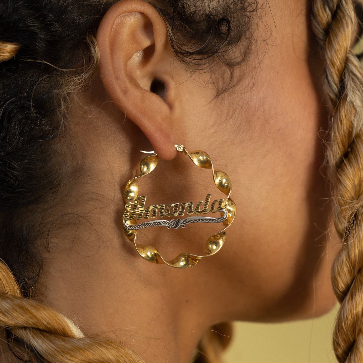 Curling Hoop Earring