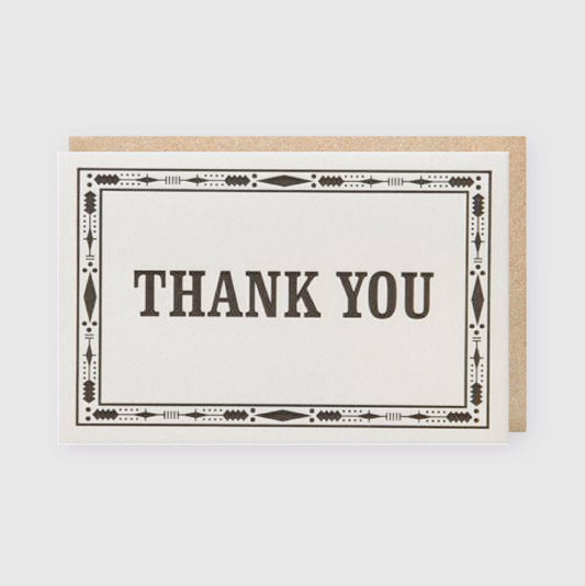 Thank You Border Greeting Card (*Ltd)