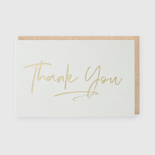 Thank You Foil Greeting Card (*Ltd)
