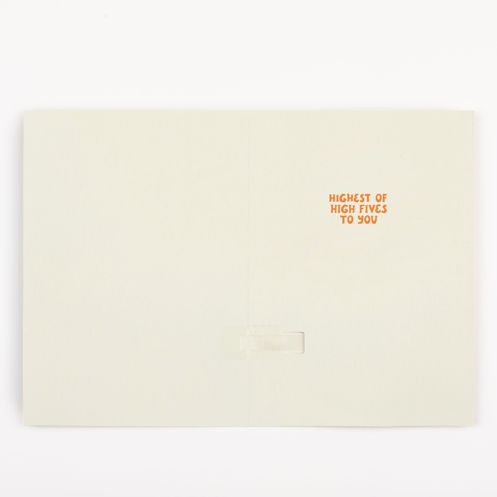 Endless High-Pitched Thank You Card with Glitter