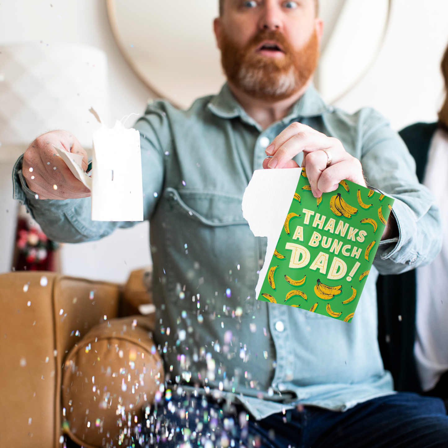 Endless Thank You Dad Card with Glitter
