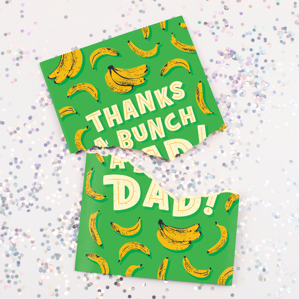Endless Thank You Dad Card with Glitter