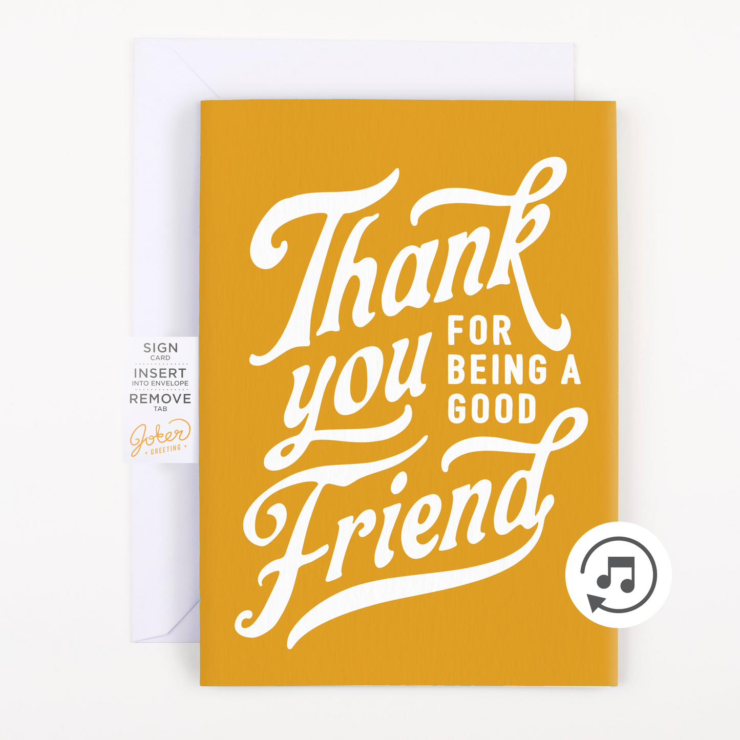Endless Thank You Card with Glitter
