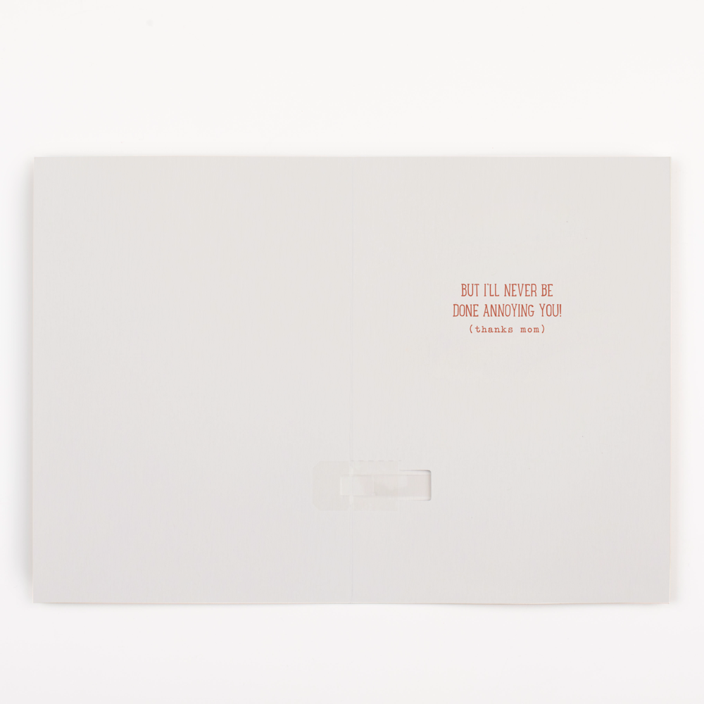 Endless Thank You Mom Card with Glitter