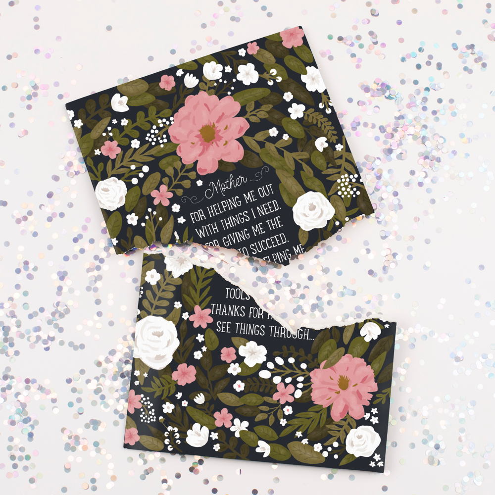 Endless Thank You Mom Card with Glitter