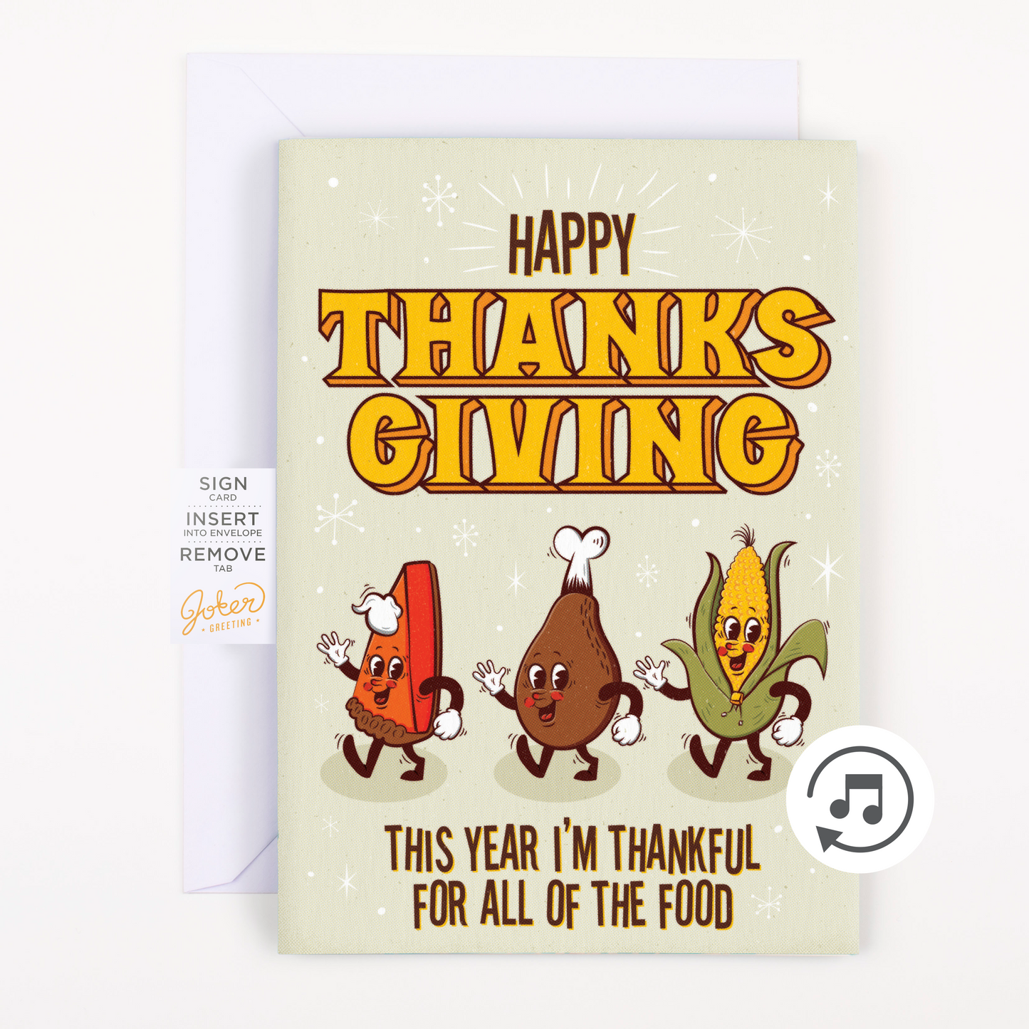 Endless Thanksgiving Card with Glitter