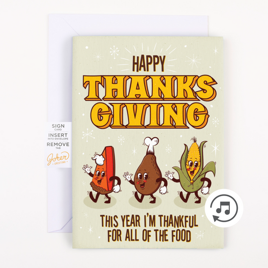 Endless Thanksgiving Card with Glitter