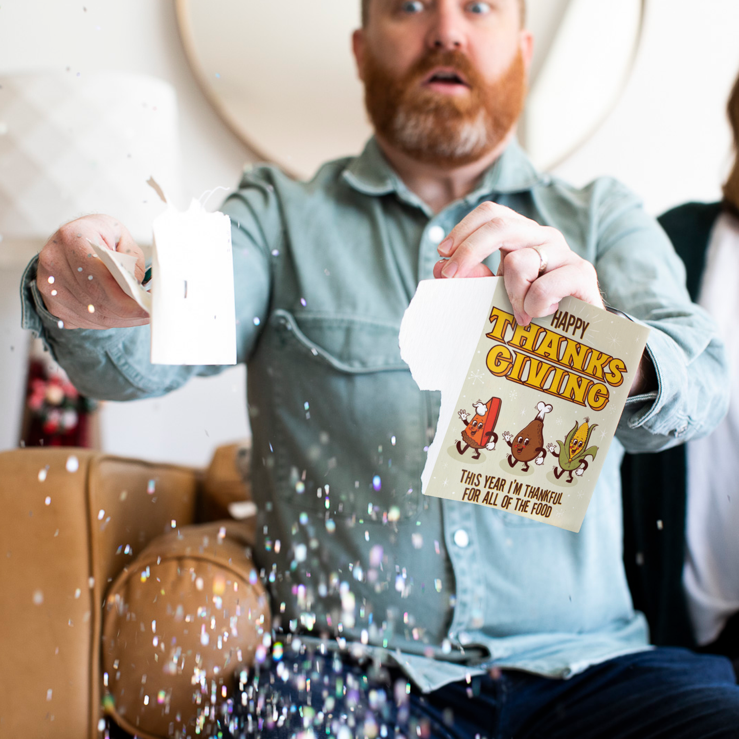 Endless Thanksgiving Card with Glitter