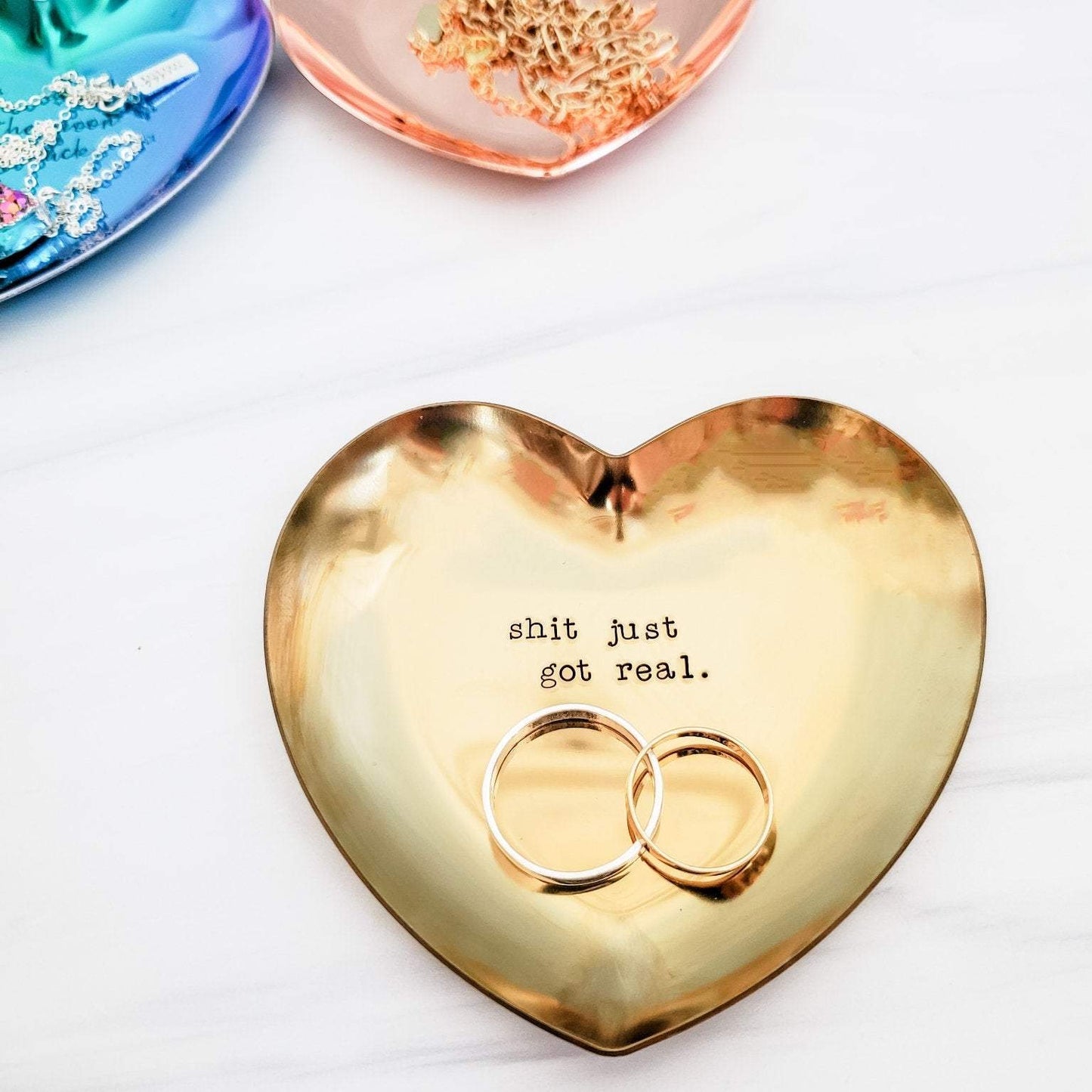 The Best is Yet to Come Heart-Shaped Engagement Ring Dish