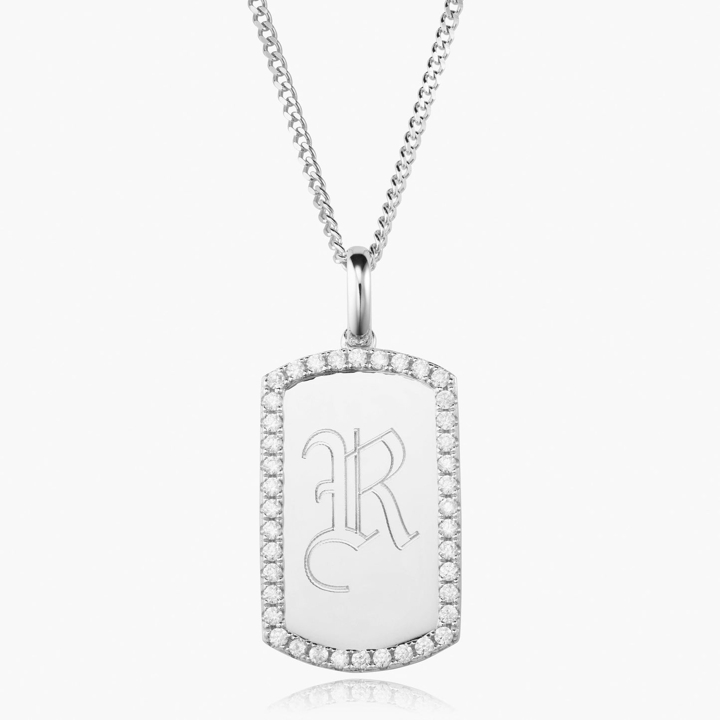 The Iced Border Dog Tag