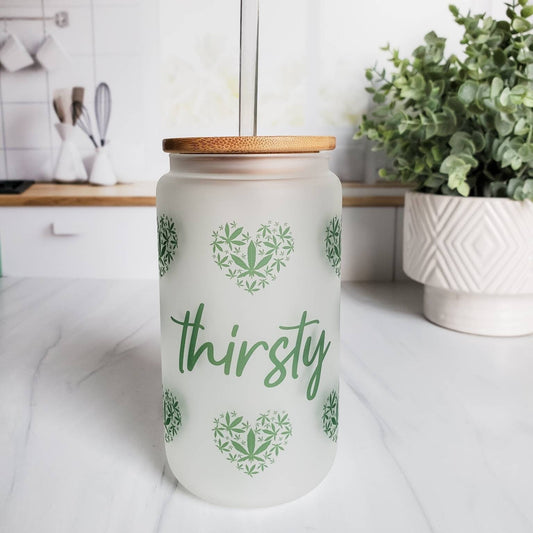 Thirsty Glass Can Cup for Pothead