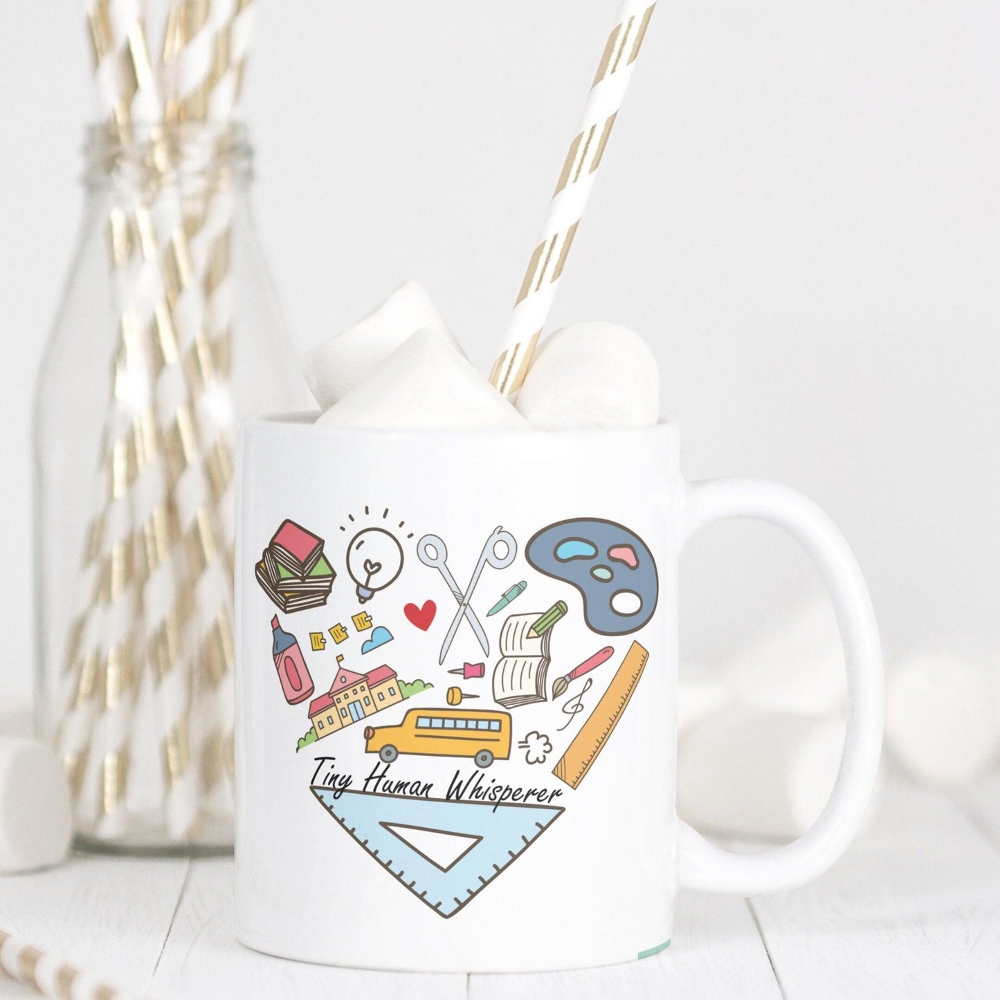 Tiny Human Whisperer Funny Teacher Mug