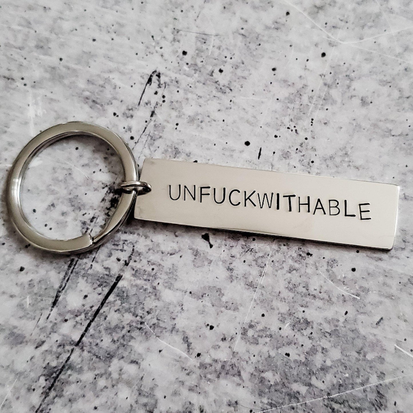UNFUCKWITHABLE Bar Keychain
