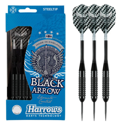 Harrows Black Arrow Superior Steel Tip Darts