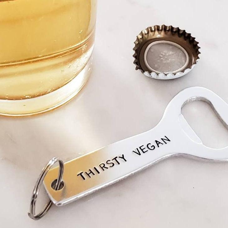 VEGAN AF Beer Bottle Opener Keychain