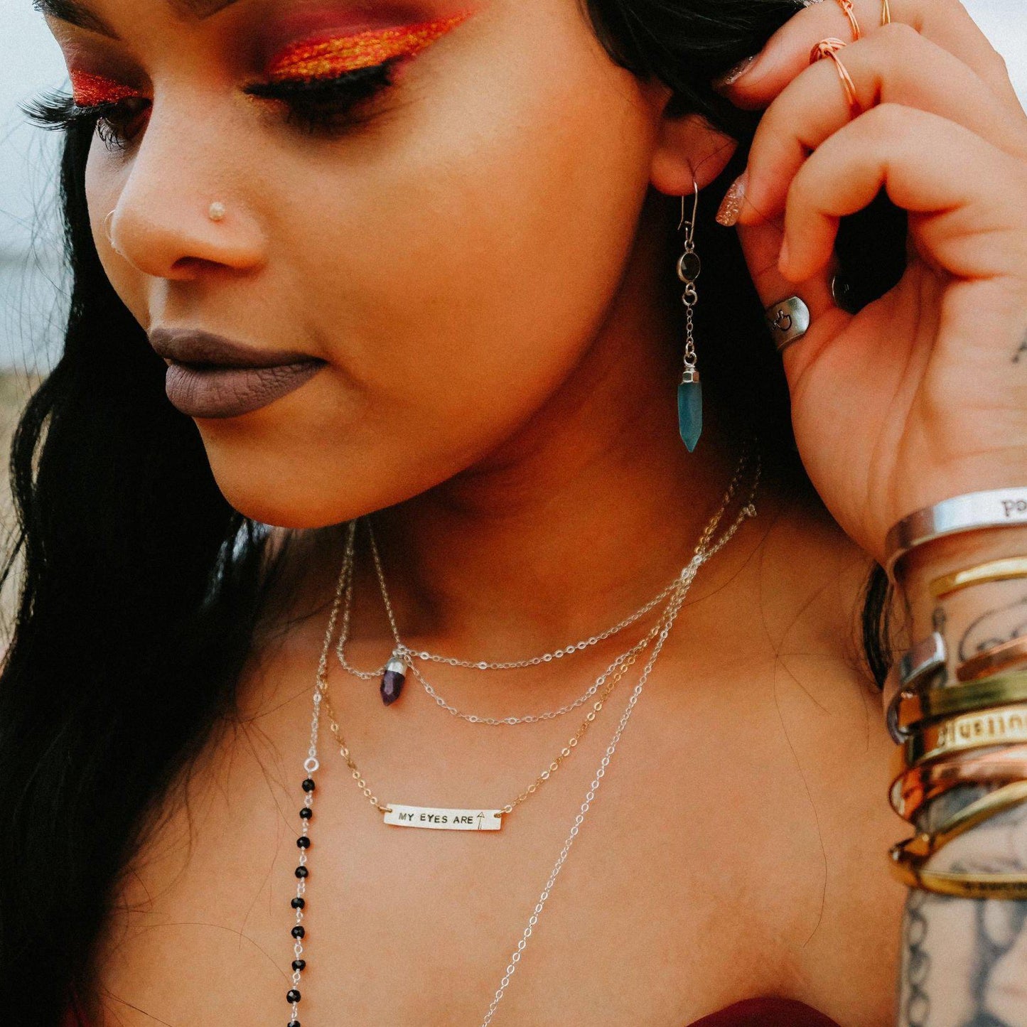 VEGAN Bar Necklace