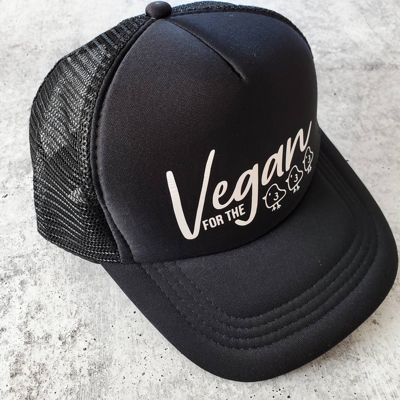 VEGAN For the Chicks Youth Trucker Hat