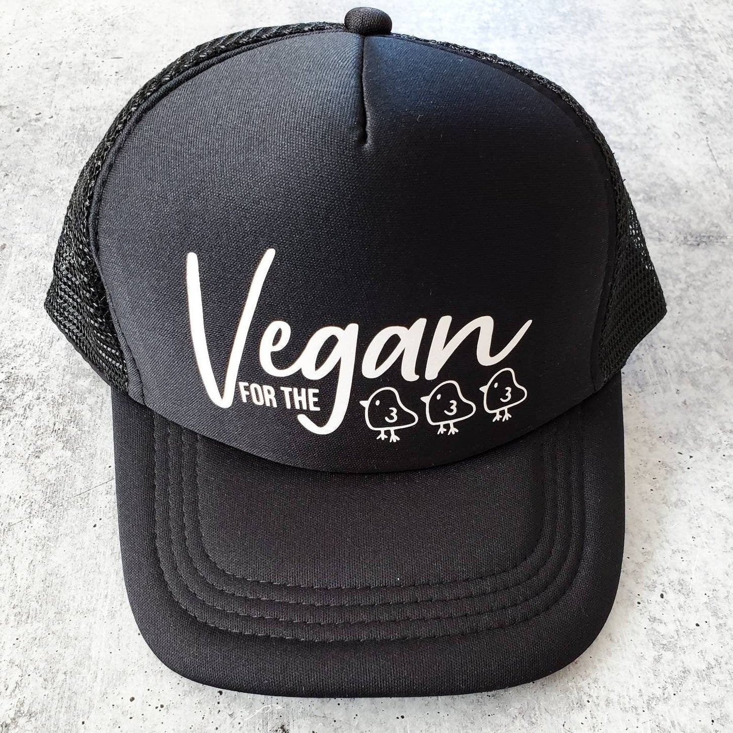 VEGAN For the Chicks Youth Trucker Hat