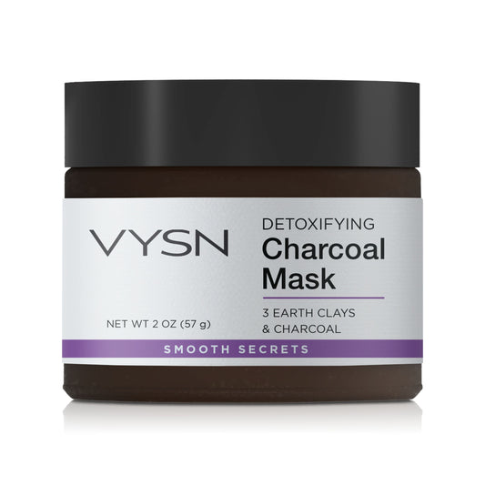 Detoxifying Charcoal Mask - 3 Earth Clays & Charcoal -  2 oz