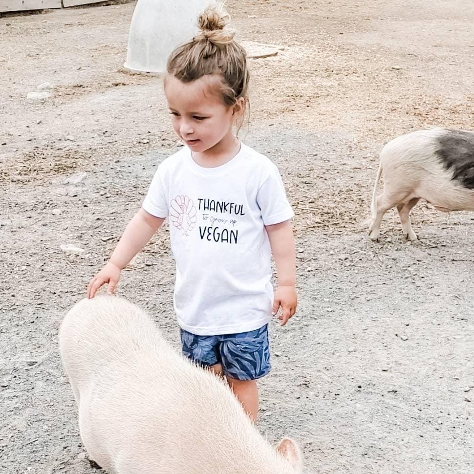 Vegan Toddler Tee Shirt for Thanksgiving