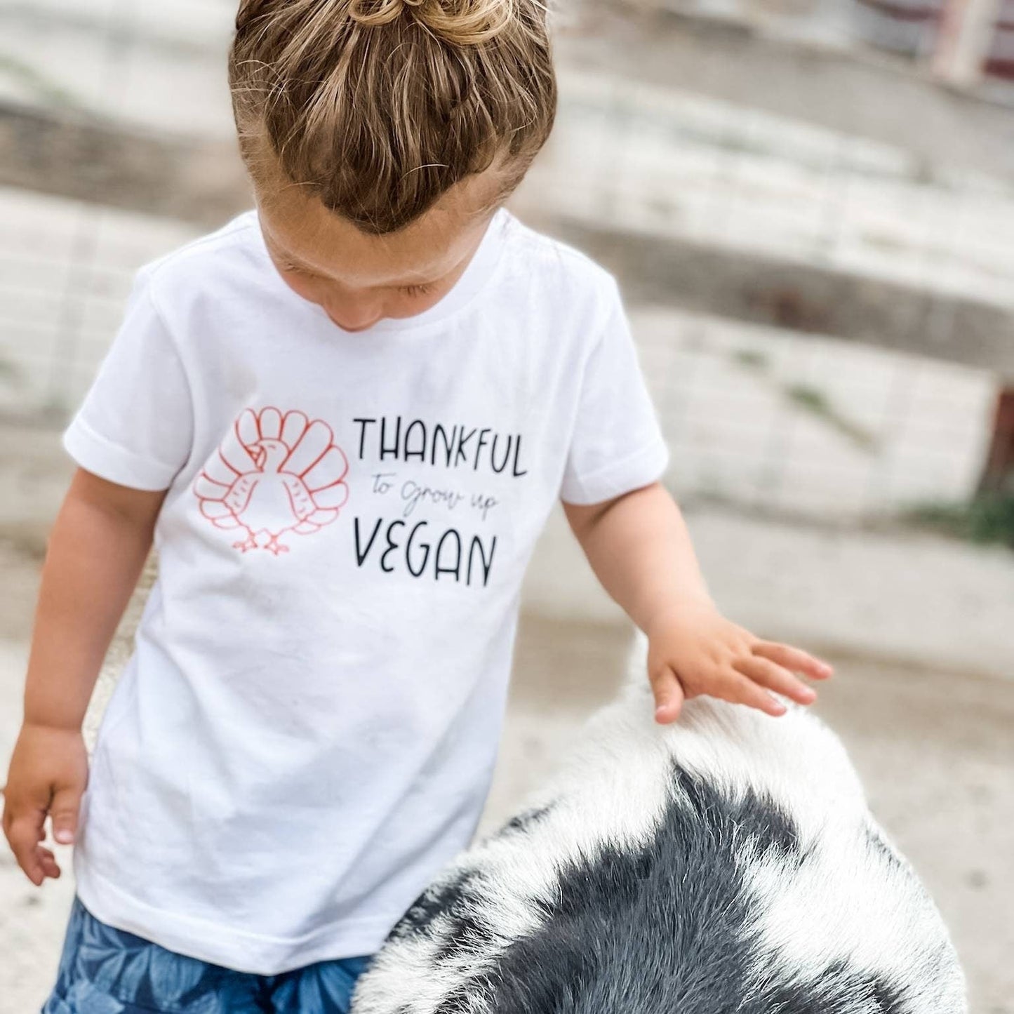 Vegan Toddler Tee Shirt for Thanksgiving