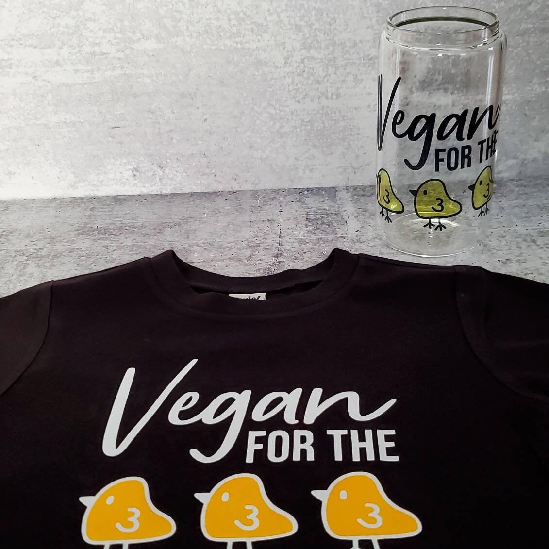 Vegan for the Chicks Kids Shirt and Baby Bodysuit