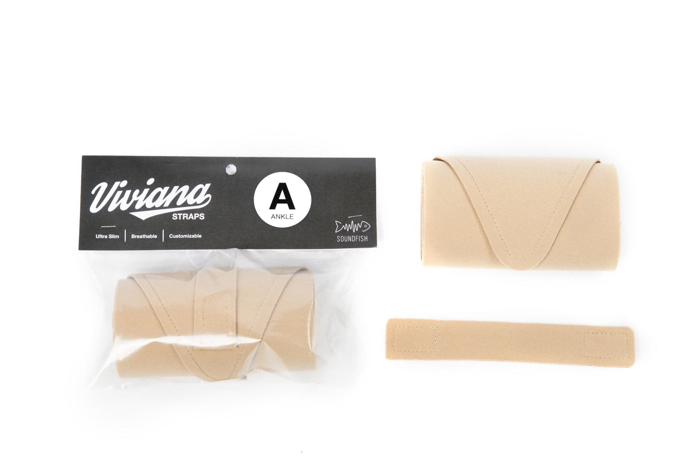 Viviana Transmitter Ankle Straps (Beige or Black)