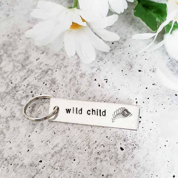 WILD CHILD Bar Keychain