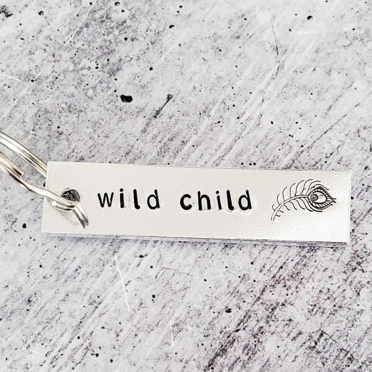 WILD CHILD Bar Keychain
