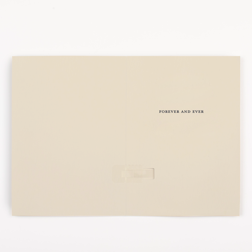 Endless Off-tune Wedding Card with Glitter