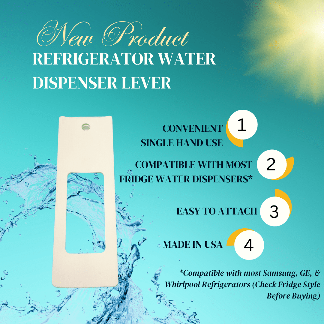 Chatelet Water Dispenser Lever for Refrigerator Interior Water Dispensers | One-Handed Water Dispensing Lever for Select Refrigerator Models | Made in USA