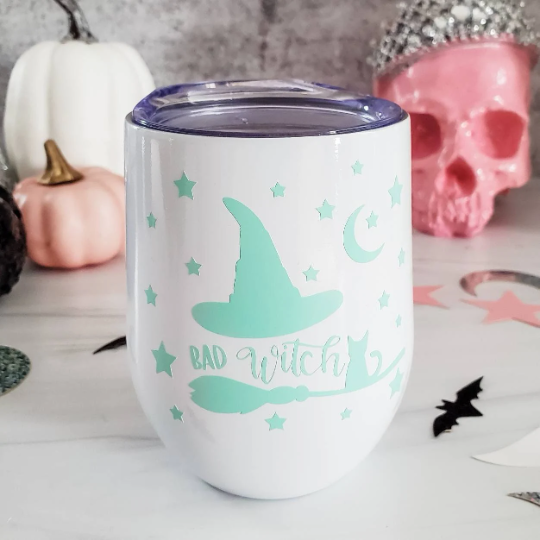 Witches Brew Pastel Halloween Wine Tumbler