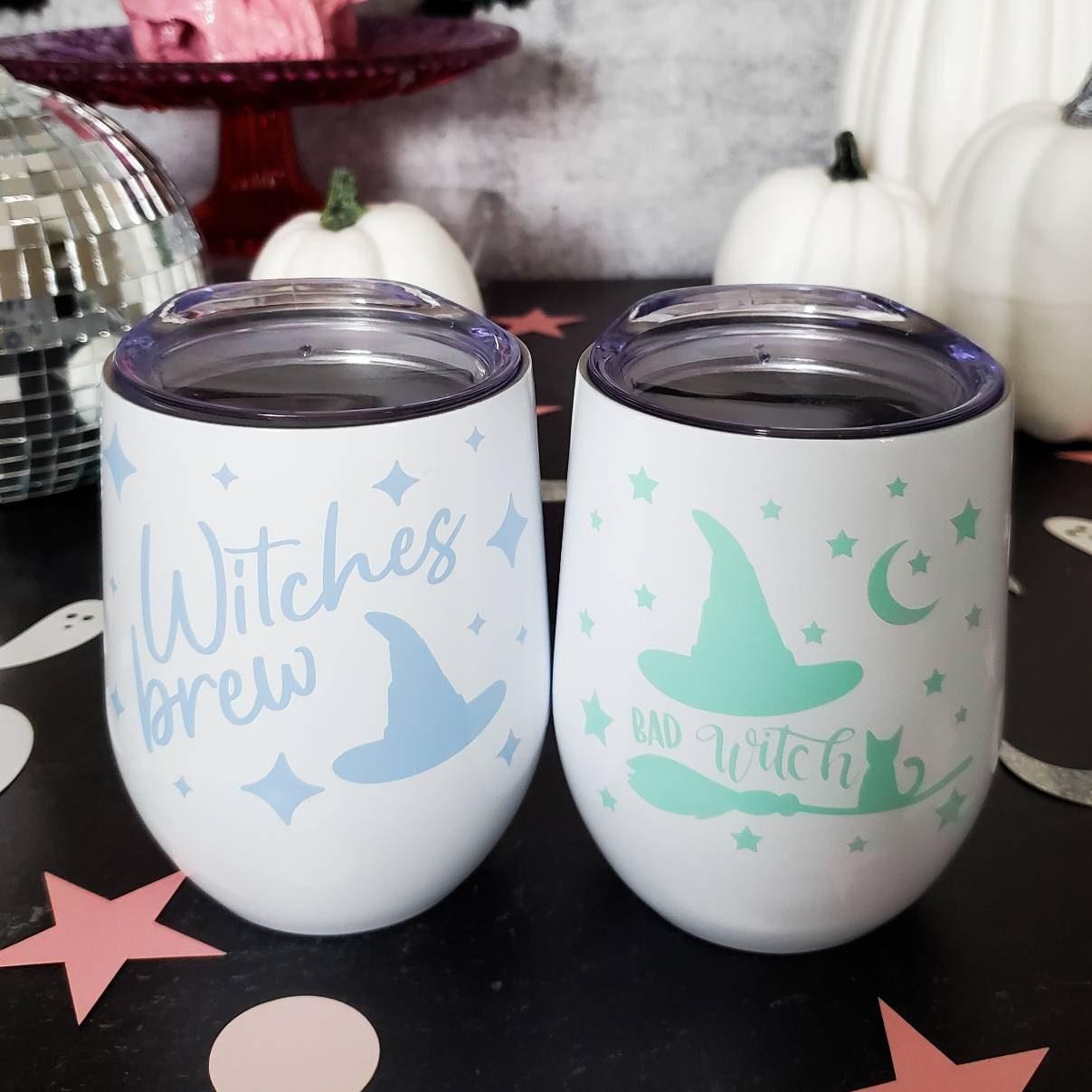 Witches Brew Pastel Halloween Wine Tumbler