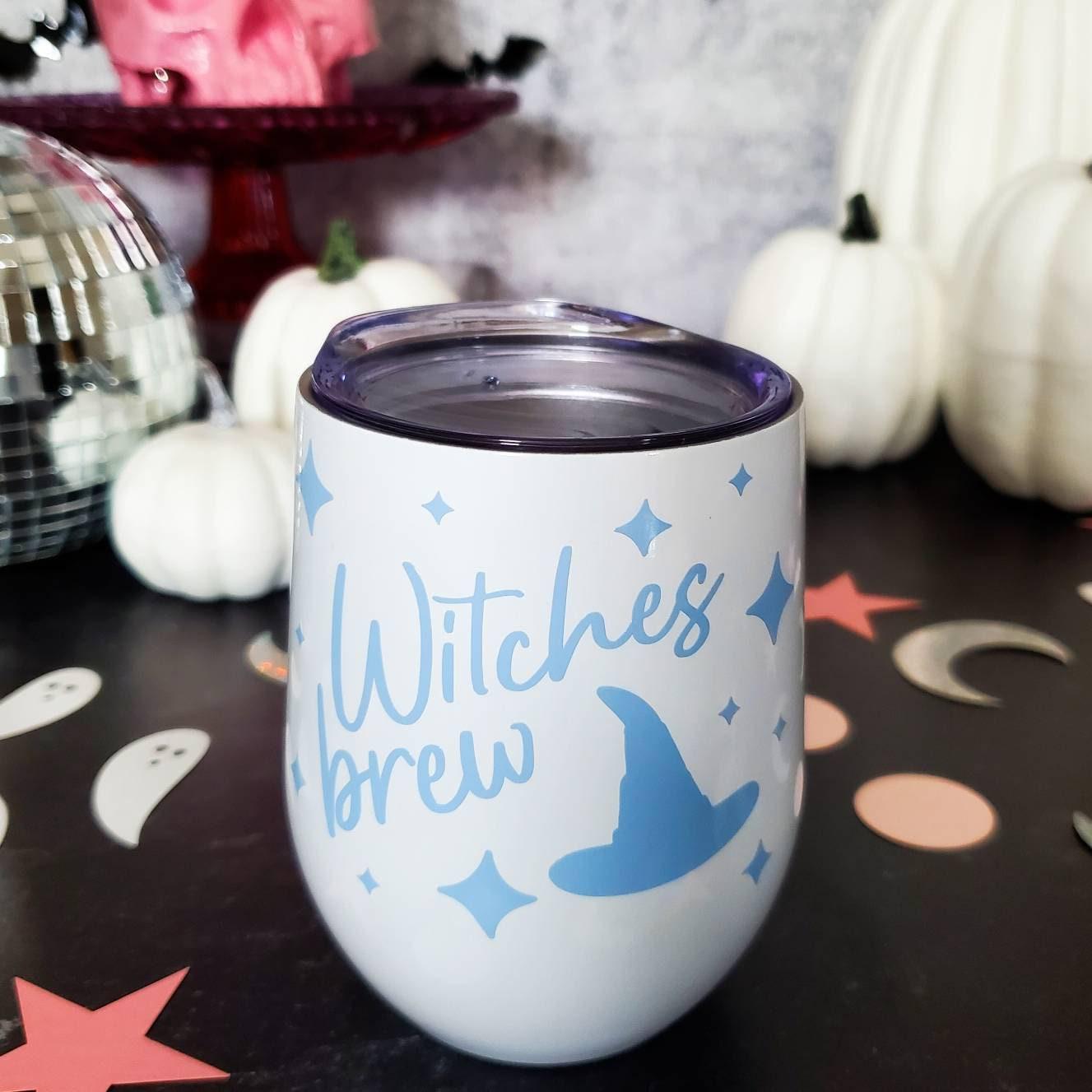 Witches Brew Pastel Halloween Wine Tumbler