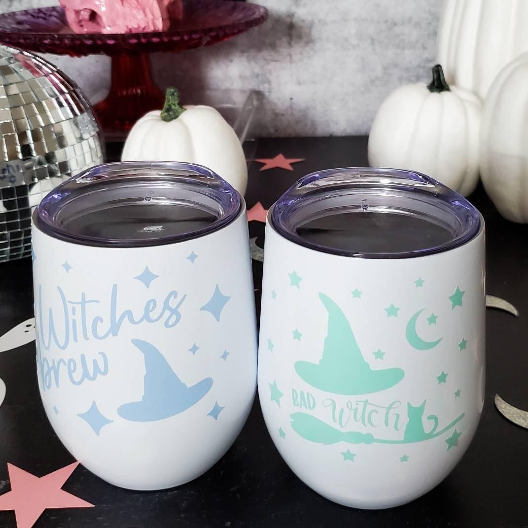 Witches Brew Pastel Halloween Wine Tumbler