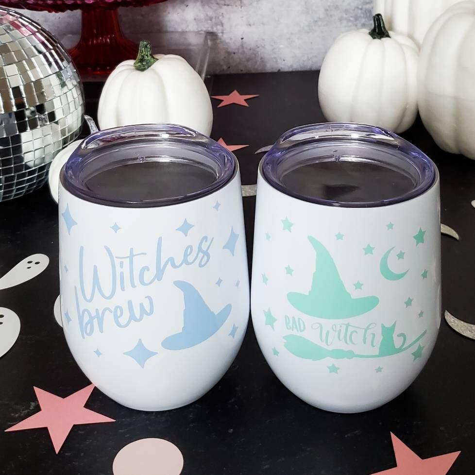 Witches Brew Pastel Halloween Wine Tumbler