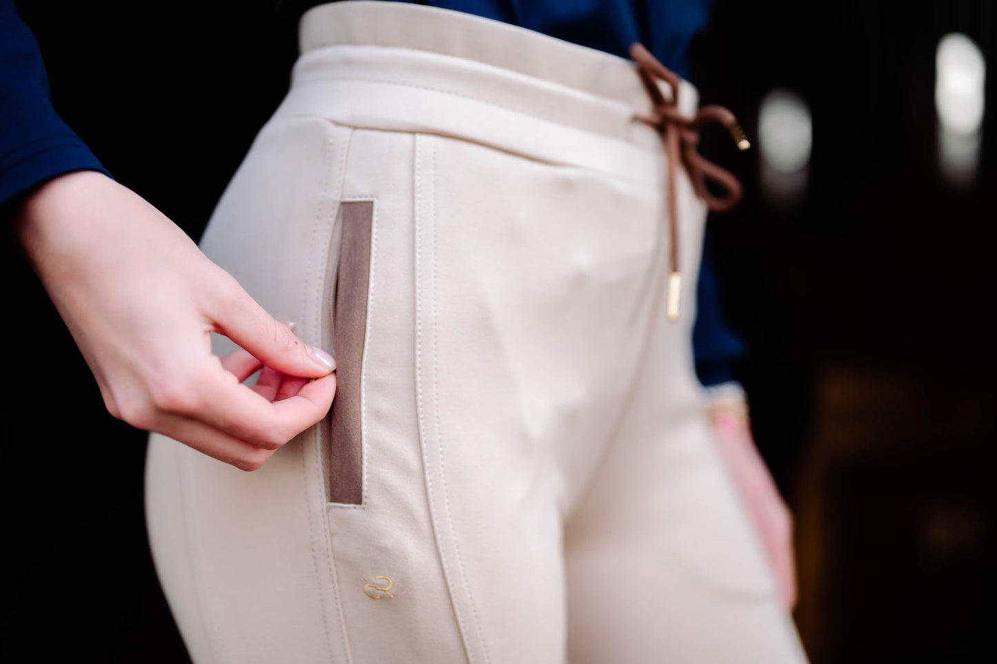Jogger Knee Patch Breech - Tan
