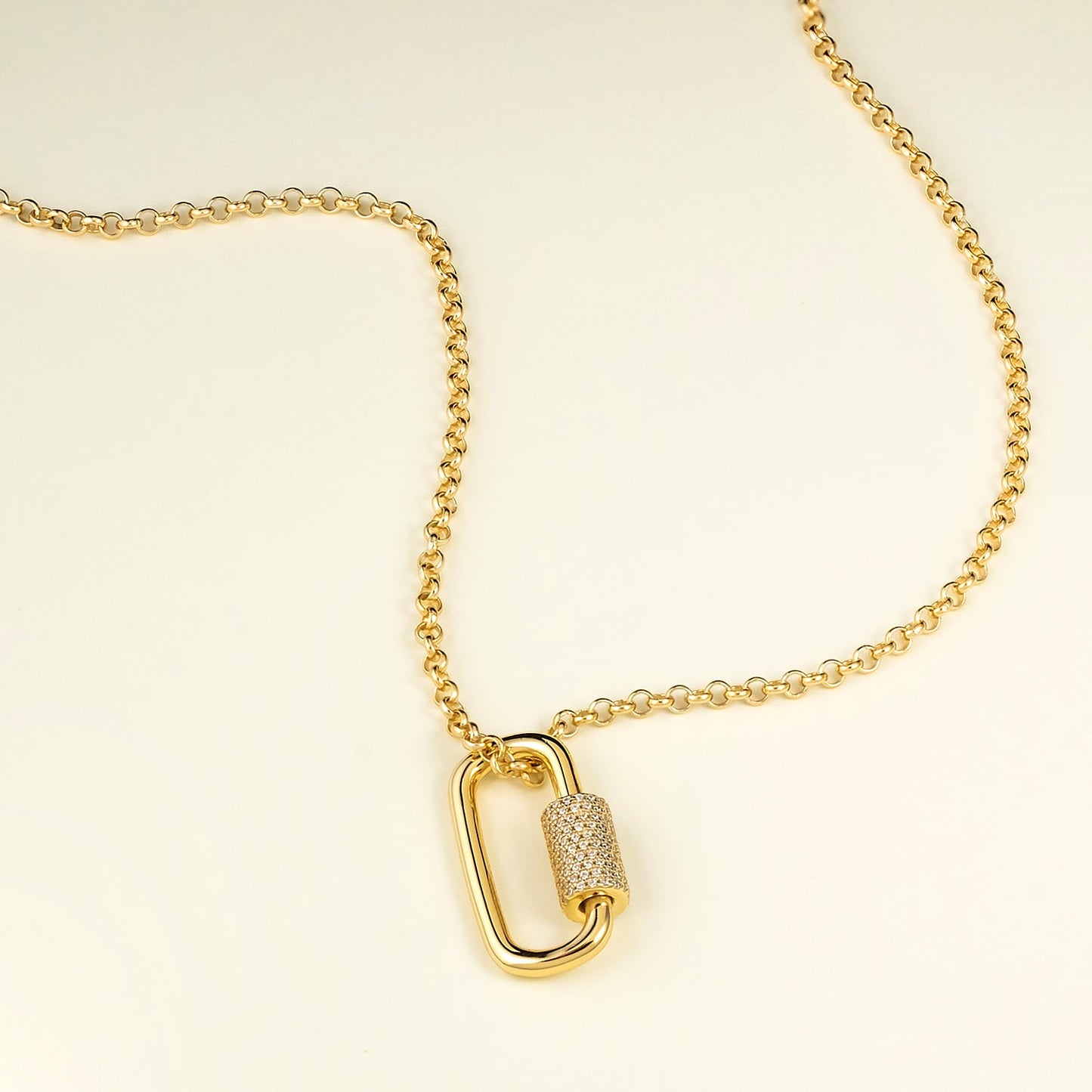 The Iced Screw Lock Pendant