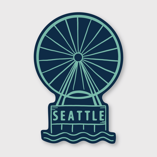 Seattle Ferris Wheel Sticker