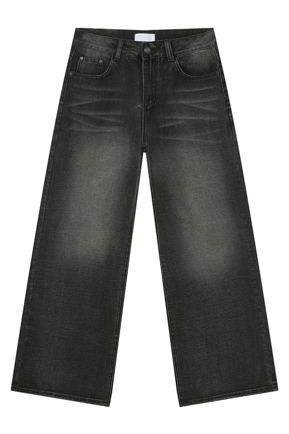 Wide Leg Pocketed Jeans